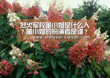 烈火军校董小姐是什么人?董小姐的扮演者是谁?【开云体育】(图2) 开云体育